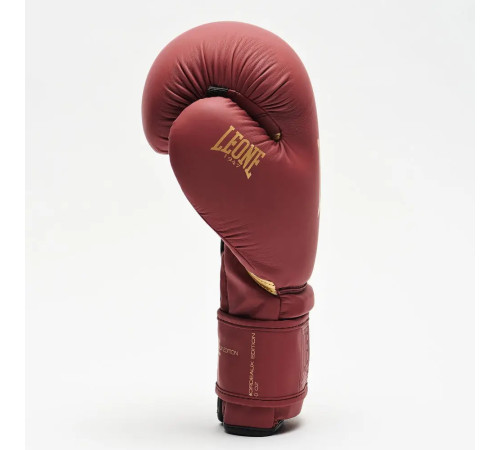 Рукавички боксерські Leone GN059X BORDEAUX ED розмір 12 унцій, бордові
