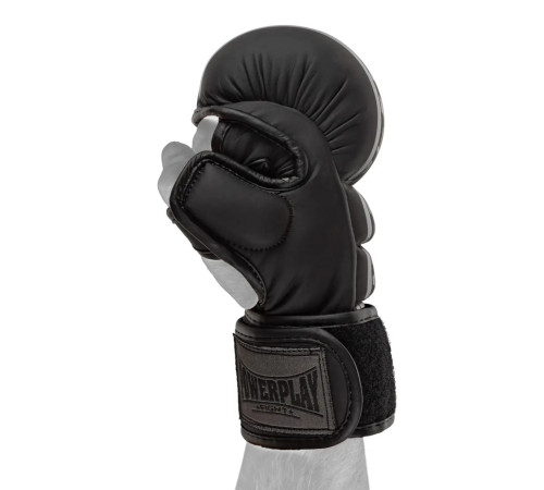 Рукавички для MMA PowerPlay PP_3033 Ultra Matt розмір L, чорні