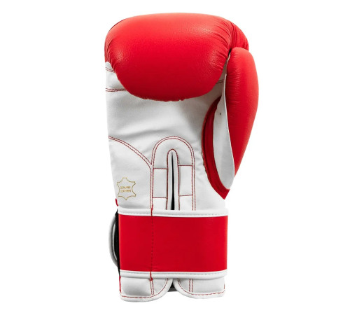 Рукавички боксерські шкіряні з бинтами TITLE Boxing Pro Style 3.0 розмір 12 унцій, червоно-білі