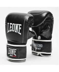 Рукавички боксерскі Leone Contact S, чорно-білі