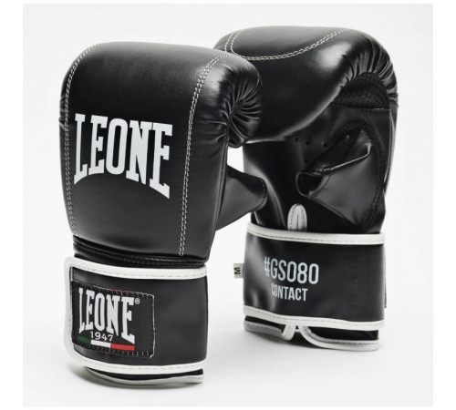 Рукавички боксерскі Leone Contact S, чорно-білі