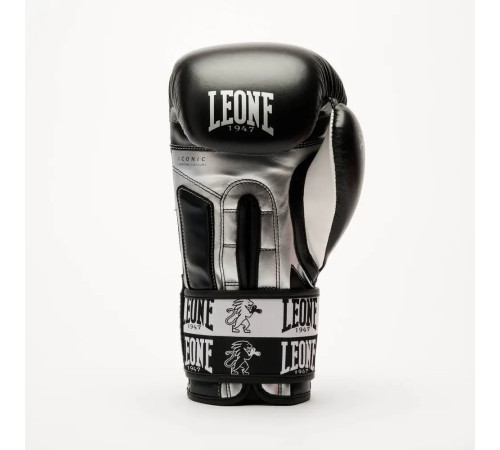 Рукавички боксерські з бинтами Leone GN208 ICONIC розмір 10 унцій, чорні