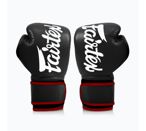 Рукавички боксерські з бинтами Fairtex BGV14 16 унцій, чорні