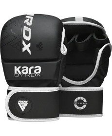 Рукавички греплінгові для ММА RDX F6 KARA Matte Plus розмір S/M, чорно-білі