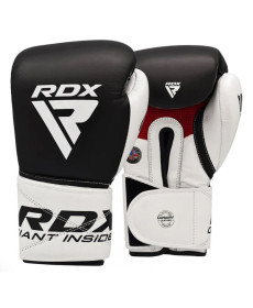 Рукавички боксерські RDX Pro Gel S5 12 унцій, чорно-білі