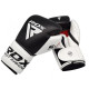 Рукавички боксерські RDX Pro Gel S5 12 унцій, чорно-білі