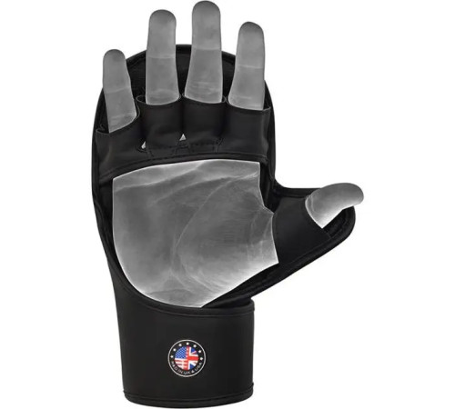 Рукавички греплінгові для ММА RDX SHOOTER AURA PLUS T-17 розмір L, чорно-золотисті