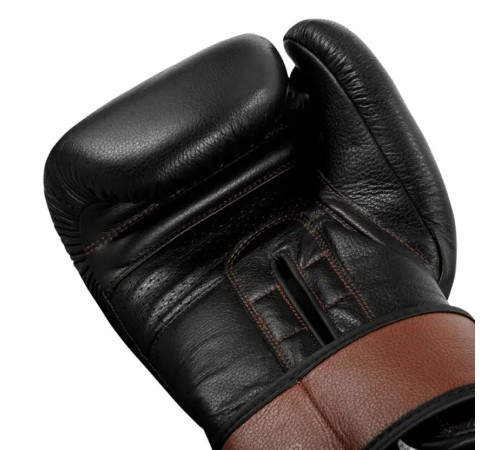 Рукавички боксерські шкіряні з бинтами TITLE Boxing Honorary розмір 12 унцій, чорні