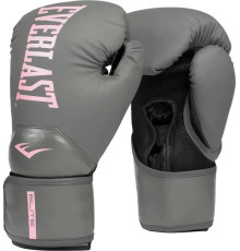 Боксерські рукавиці Everlast ELITE 2 BOXING GLOVES 14 унцій, сіро-рожевий