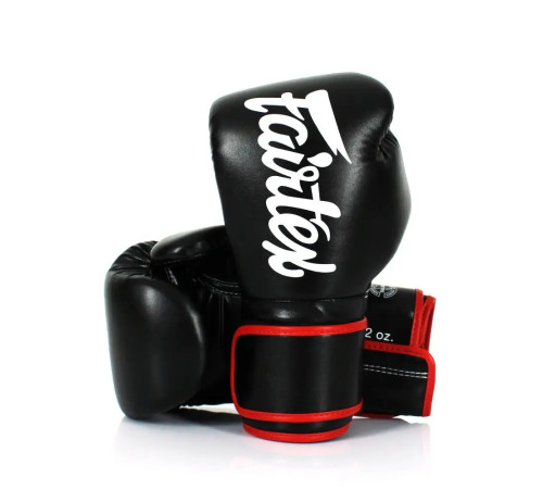 Рукавички боксерські з бинтами Fairtex BGV14 Black 10 унцій