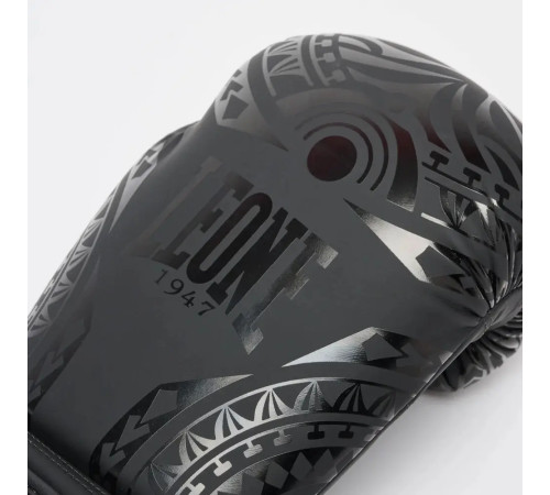 Рукавички боксерські Leone GN329 HAKA розмір 10 унцій, чорні