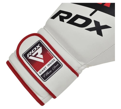 Боксерські рукавиці RDX BOXING GLOVES BGR-F7 8 унцій, біло-червоні