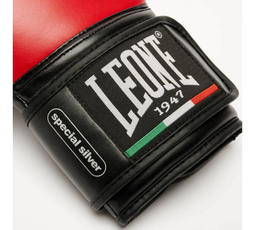 Рукавички боксерські з капою Leone GN383 THUNDER розмір 10 унцій, червоні