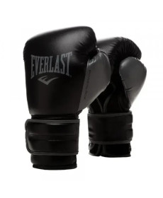 Боксерські рукавиці Everlast POWERLOCK 2R TRAINING GLOVE 12 унцій, чорні