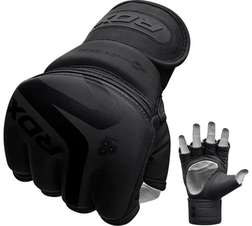 Тренувальні рукавиці для ММА RDX GRAPPLING GLOVES F15 розмір S, чорні