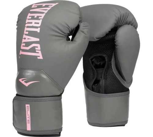 Боксерські рукавиці Everlast ELITE 2 BOXING GLOVES 12 унцій, сіро-рожевий