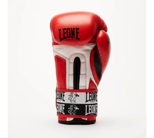 Рукавички боксерські з бинтами Leone GN208 ICONIC розмір 14 унцій, червоні