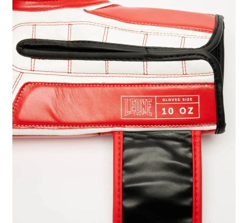Рукавички боксерські з бинтами Leone GN208 ICONIC розмір 14 унцій, червоні