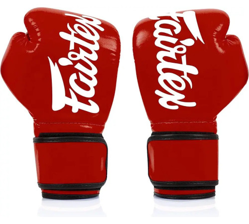 Рукавички боксерські з бинтами Fairtex BGV14 10 унцій, червоні