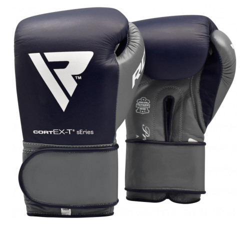 Рукавички боксерські RDX Leather Pro C4 Blue 10 ун.