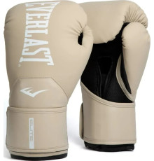 Боксерські рукавиці Everlast ELITE 2 BOXING GLOVES 12 унцій, бежево-білий
