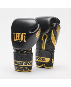 Рукавички боксерські Leone DNA 14 унцій, чорно-золотисті