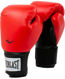 Боксерські рукавиці Everlast PROSTYLE 2 BOXING GLOVE 16 унцій, чорно-червоні