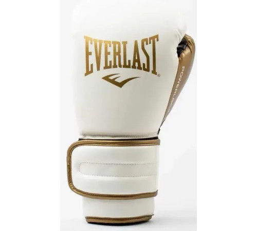 Боксерські рукавиці Everlast POWERLOCK 2R TRAINING GLOVE 10 унцій, біло-золотий
