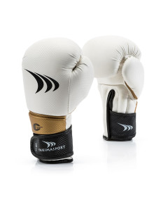 Рукавички боксерські Yakimasport LION розмір 12 унцій, чорно-білі