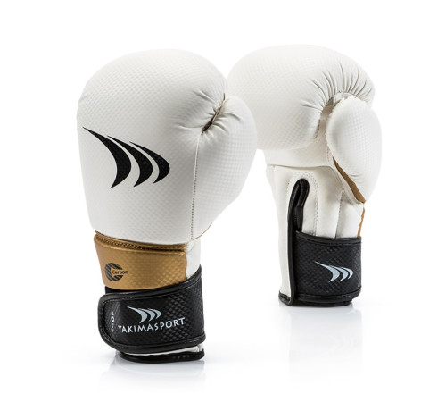 Рукавички боксерські Yakimasport LION розмір 12 унцій, чорно-білі