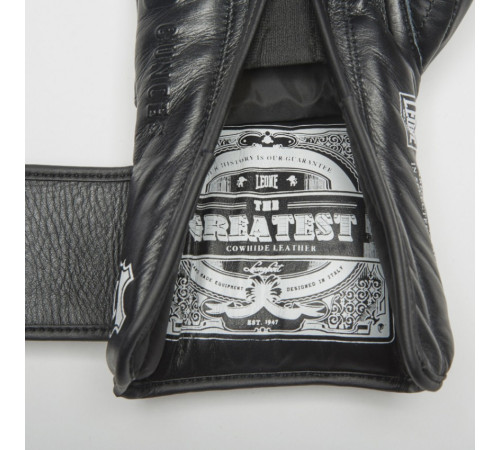Рукавички боксерські Leone Greatest 12 унцій, чорно-білі
