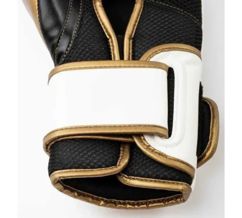Боксерські рукавиці Everlast POWERLOCK 2R TRAINING GLOVE 12 унцій, біло-золотий