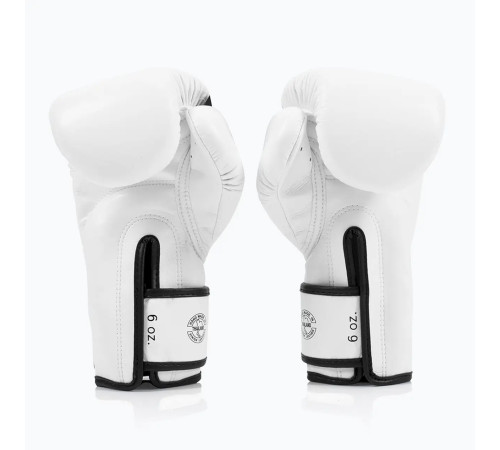 Рукавички боксерські з бинтами Fairtex BGV14 12 унцій, білі
