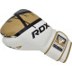 Боксерські рукавиці RDX BOXING GLOVES BGR-F7 10 унцій, біло-золоті
