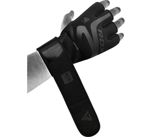 Тренувальні рукавиці для ММА RDX GRAPPLING GLOVES NEOPRENE T15 розмір XL, чорний