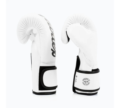 Рукавички боксерські з бинтами Fairtex BGV14 16 унцій, білі