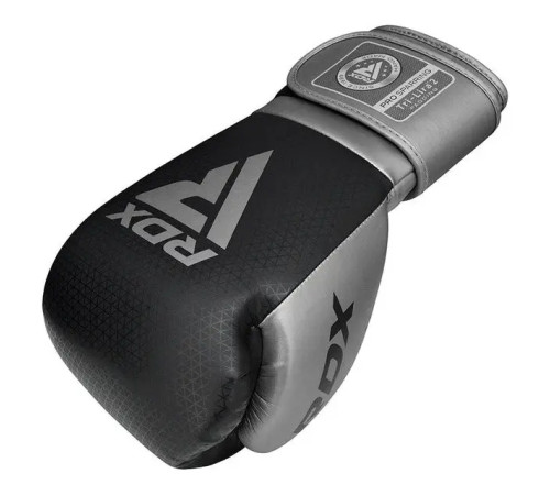 Рукавички боксерські з капою RDX REX F4 розмір 12 унцій, чорно-рожеві