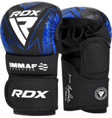 Боксерські рукавиці RDX GRAPPLING GLOVES SHOOTER IMMAF-1 розмір XL, чорно-сині