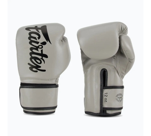 Рукавички боксерські з бинтами Fairtex BGV14 Grey 12 унцій
