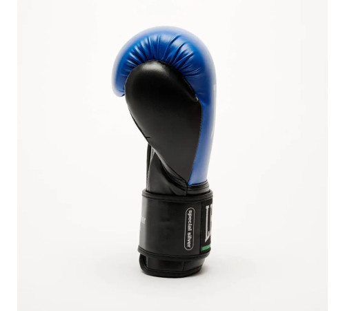 Рукавички боксерські з капою Leone GN383 THUNDER розмір 10 унцій, сині