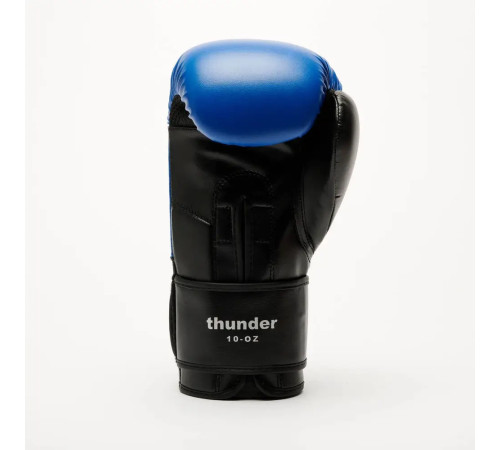 Рукавички боксерські з капою Leone GN383 THUNDER розмір 10 унцій, сині