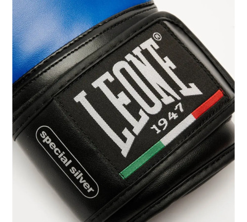 Рукавички боксерські з капою Leone GN383 THUNDER розмір 10 унцій, сині