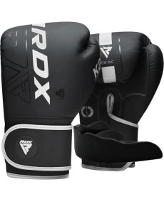 Рукавички боксерські з капою RDX F6 Kara Matte розмір 6 унцій, чорно-білі