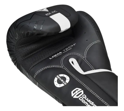 Рукавички боксерські з капою RDX F6 Kara Matte розмір 6 унцій, чорно-білі