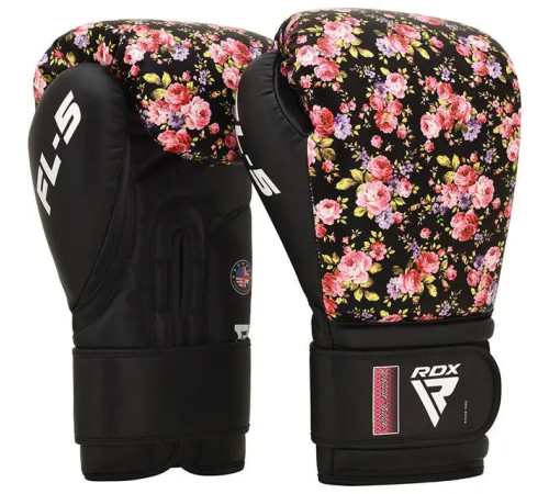 Рукавички боксерські з капою RDX FL-5 розмір 12 унцій, чорні