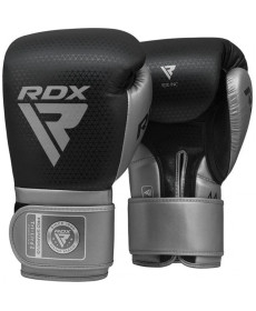 Рукавички боксерські RDX L2 Mark Pro 12 унцій, чорно-сірі