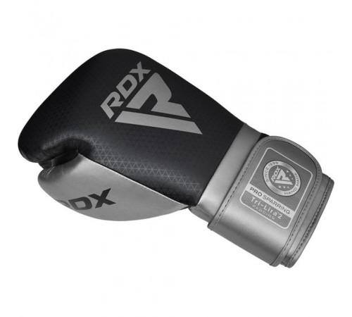 Рукавички боксерські RDX L2 Mark Pro 12 унцій, чорно-сірі