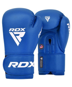 Боксерські рукавиці RDX BOXING GLOVES AS2 12 унцій, синьо-білий