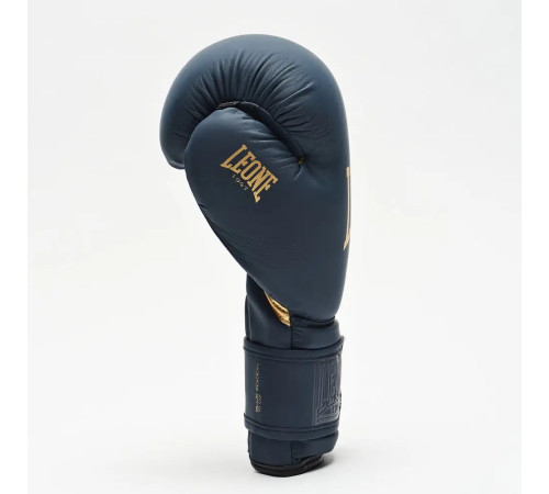 Рукавички боксерські з капою Leone GN059B Blue Edition розмір 10 унцій, темно-сині