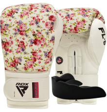 Рукавички боксерські з капою RDX  FL-6 розмір 10 унцій, білі